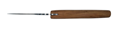 Couteau droit Fjord – lame Carbonox  – manche bois genévrier – fabriqué en France - Vue dessus.