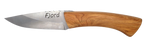 Couteau droit Fjord – lame Carbonox  – manche bois genévrier – fabriqué en France - Vue de face.