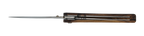 Couteau pliant Le Paysan – lame Carbonox ultra-tranchante 90mm – manche bois noyer – fabriqué en France - vue dessous.