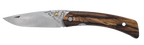 Couteau pliant Le Paysan – lame Carbonox ultra-tranchante 90mm – manche bois noyer – fabriqué en France - vue de face.