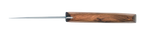 Couteau droit Tundra – lame Carbonox ultra-tranchante – manche genévrier – fabriqué en France - vue dessous.