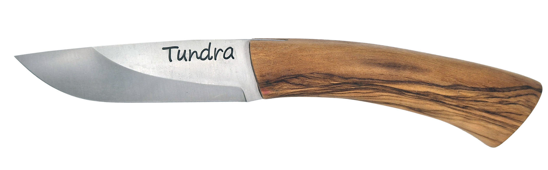 Couteau droit Tundra – lame Carbonox ultra-tranchante – manche genévrier – fabriqué en France - vue de face.