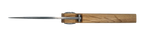Couteau pliant Vercingétorix – lame Carbonox ultra-tranchante 90mm – manche bois chêne vert – fabriqué en France - vue dessus.