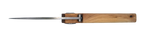 Couteau pliant Vercingétorix – lame Carbonox ultra-tranchante 90mm – manche bois genévrier – fabriqué en France - vue dessus.