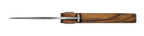 Couteau pliant Vercingétorix – lame Carbonox ultra-tranchante 90mm – manche bois olivier – fabriqué en France - vue dessus.