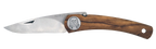 Couteau pliant Vercingétorix – lame Carbonox ultra-tranchante 90mm – manche bois olivier – fabriqué en France - vue de face.